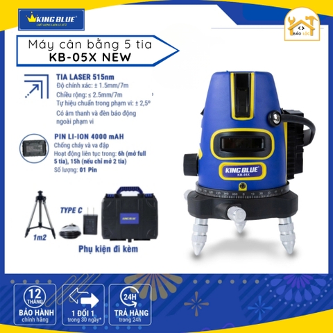Máy Cân Bằng 5 Tia KingBlue KB-05X NEW - Hàng Chính Hãng