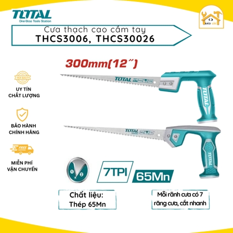 Cưa gỗ, cưa trần thạch cao cầm tay hình compa 12inch 300mm TOTAL THCS3006/THCS30026 - Hàng chính hãng.