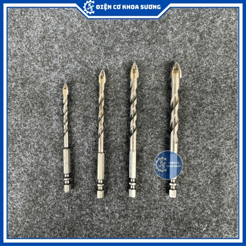 Mũi khoan đa năng 4 cạnh đuôi lục giác 6mm - 8mm - 10mm - 12mm KingBlue KBH4S - Hàng chính hãng
