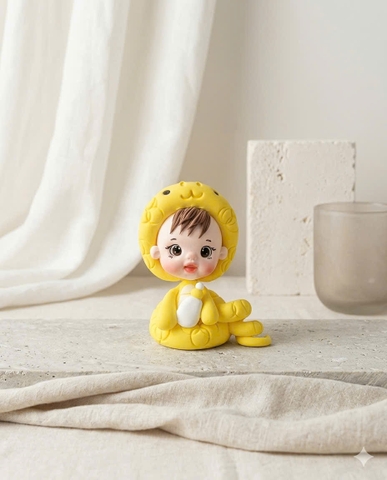 Chibi em bé rắn vàng