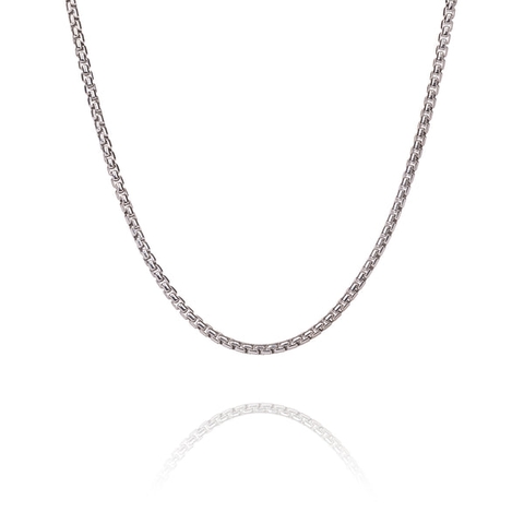 Dây chuyền trơn - màu bạc (Box Chain 2.5mm)