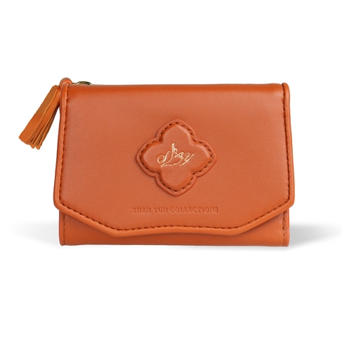 Ví da nữ Mãn Châu  (Manchurian Elegance Wallet) - Cam đất
