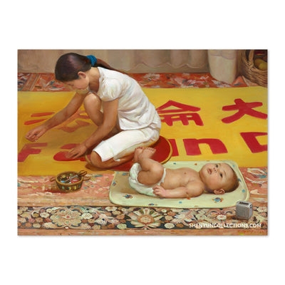 Tranh in- Mẹ và em (Banner - Poster)