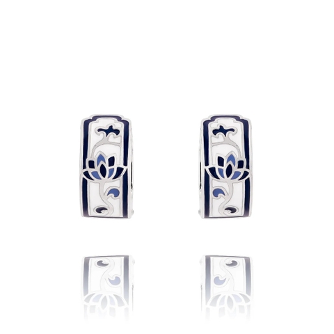 Khuyên tai (Blue and White Lotus Huggie)
