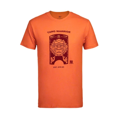 Áo phông cộc tay nam Chiến binh nhà Đường - Cam đất - Size XL