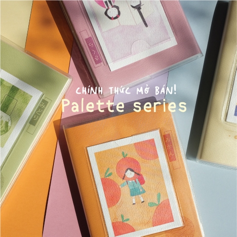 Sổ bìa nhựa Palette series A6 - 6 màu bìa- 2 kích thước - 4 loại ruột -16 postcards đi kèm