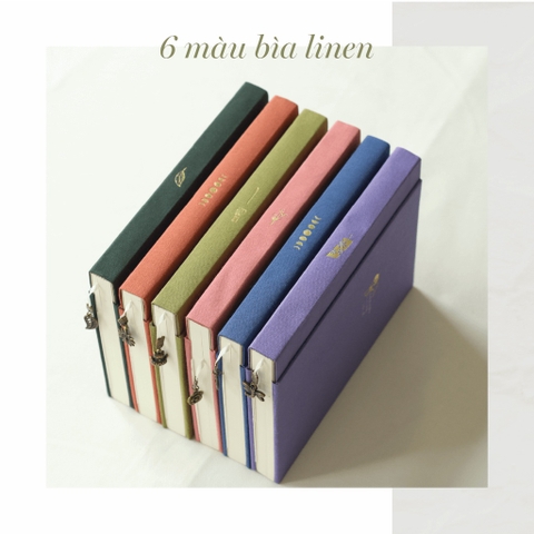 Sổ tay cao cấp Dreams Come True - 160 GSM - 7 màu bìa vải linen | teayoushop