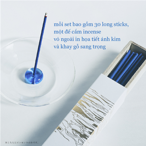 Nhang thơm tinh dầu cao cấp - AO - collection sắc xanh Nhật Bản - Long Stick