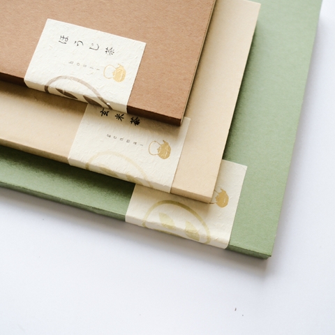 [RENEW] Sổ bìa giấy B/rew size Square - 3 màu sắc tượng trưng cho 3 loại trà phổ biến của Nhật Bản