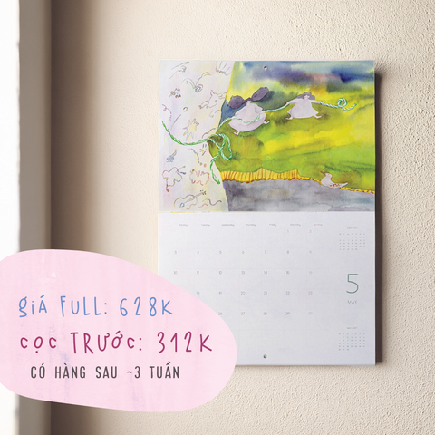 [PRE-ORDER] Lịch treo tường size A4 Dodolulu 2027