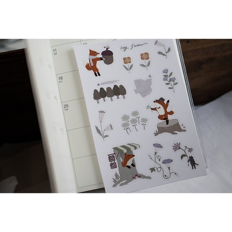 Rub on stickers Ivy Snow