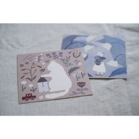 Các mẫu bưu thiếp vuông siêu dễ thương hãng Ivy Snow