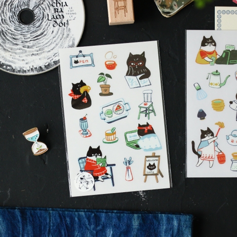 Các mẫu print-on stickers (hình dán cạo) của teayoushop