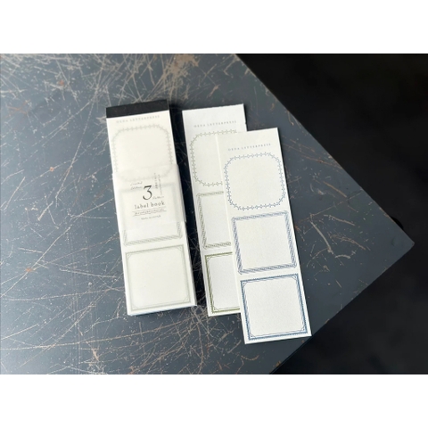 [Chiết lẻ 10 tờ] Các mẫu giấy note dập nhũ chìm hãng Oeda Letterpress Nhật Bản