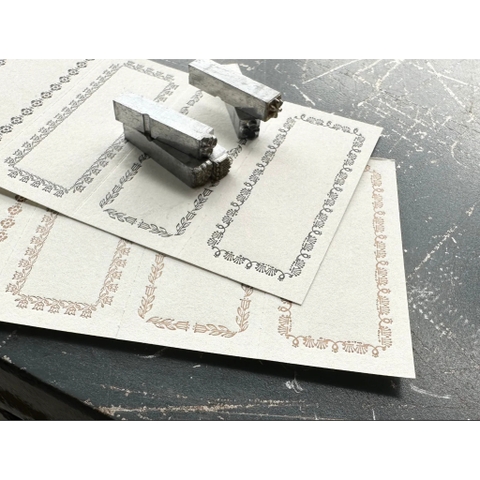 [Chiết lẻ 10 tờ] Các mẫu giấy note dập nhũ chìm hãng Oeda Letterpress Nhật Bản