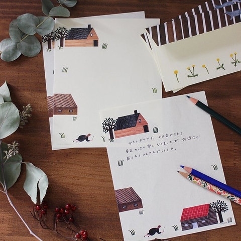 Set giấy viết thư và phong bì Cozyca| Chính hãng Nhật Bản