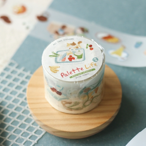 Palette Life 2- PET Tape Stickers hình dán bế sẵn | by teayoushop
