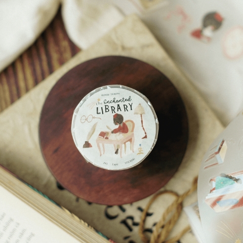 PET Tape Stickers - hình dán bế sẵn 'The Enchanted Library' by teayoushop