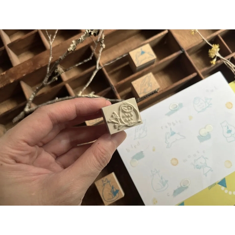 Các mẫu Stamp gỗ Nisse Dopamine Animal | Chính hãng Avocado Mori