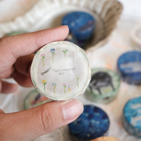 [Chiết 1 mét] Các mẫu washi hãng Paper Message | brand hot mới tại Nhật Bản