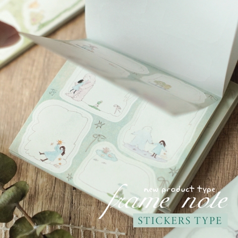 [Full tệp] Giấy frame note dạng Sticker | original by teayoushop