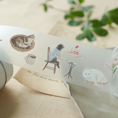 Chiết lẻ PET tape stickers 