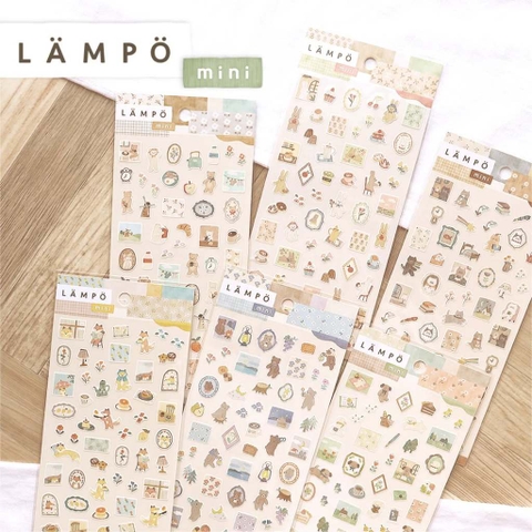 Sticker sheet Lampo Sticker Mini hãng Mindwave - Nhật Bản