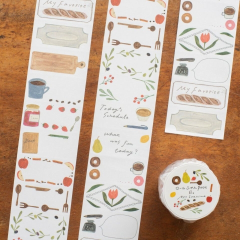 [Chiết lẻ 20 tờ] Các mẫu PETITE Sticky Rolls (giấy ghi chú dạng cuộn) | Phiên bản tí hon | Tegamisha Nhật Bản