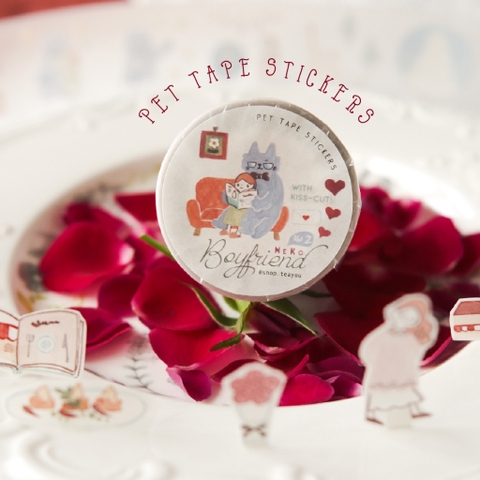 PET tape stickers 
