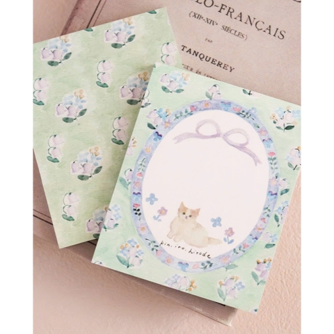 Các mẫu giấy Note Coquette in 1 mặt siêu xinh 🎀✨ | Hãng Kin.iro.hitode hot hit Nhật Bản
