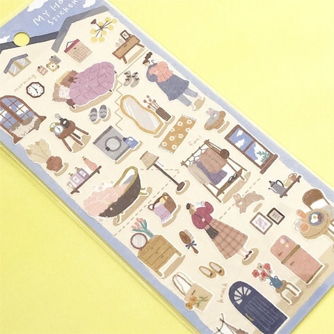 Các mẫu sticker chất washi chủ đề 