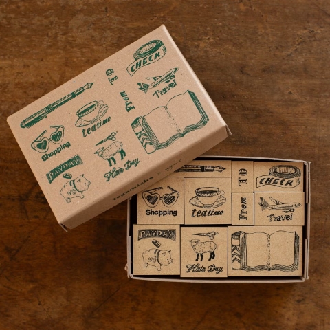 Các mẫu stamp planner set hoạ sĩ Inoue hãng Tegamisha Nhật Bản