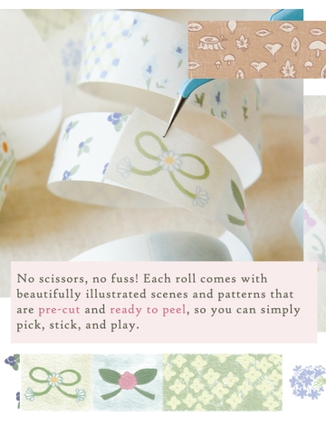 Các mẫu pre-cut washi tape 