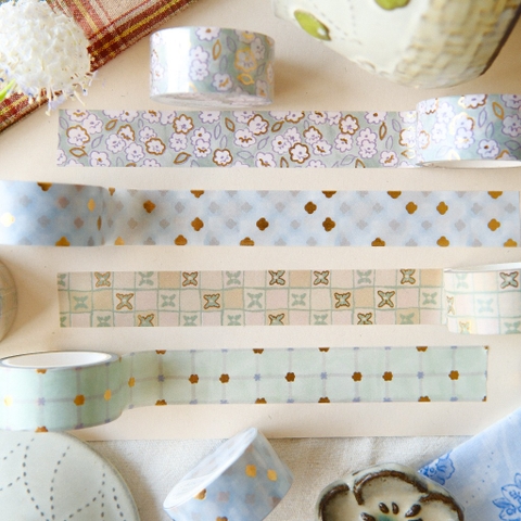 Các mẫu washi họa tiết có Nhũ 