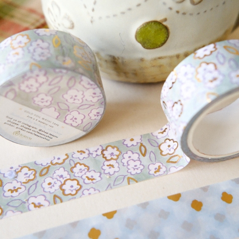 Các mẫu washi họa tiết có Nhũ 