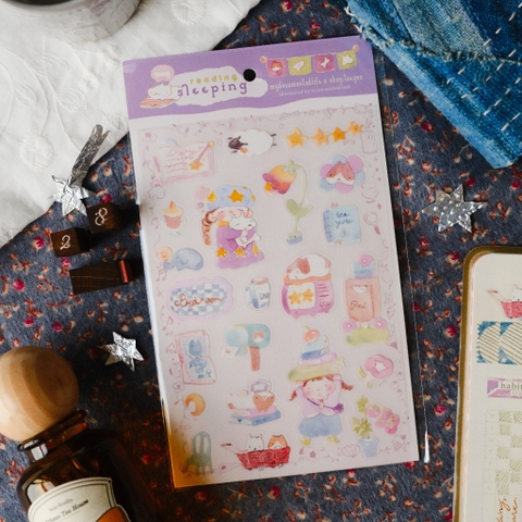 Sticker sheet chất PET 