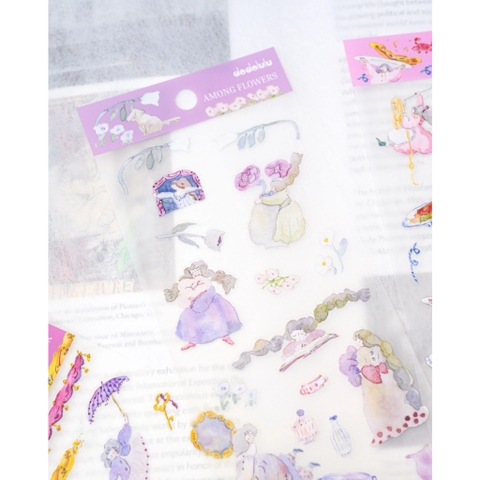 Các mẫu sticker sheet chất PET mờ | hãng Dodoluu