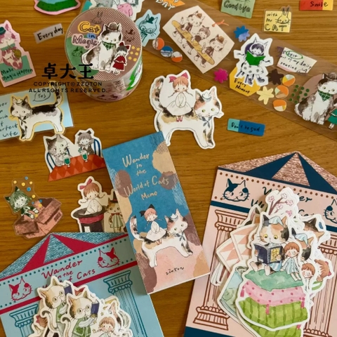 Các mẫu PET Tape, Flake Sticker và Note chủ đề 