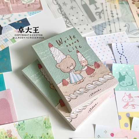 Set giấy trang trí 30 mẫu giấy thiết kế khác nhau 
