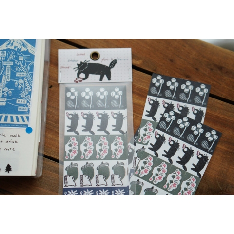 [Full và chiết] Label Stickers Sheet Ivy Snow Đài Loan