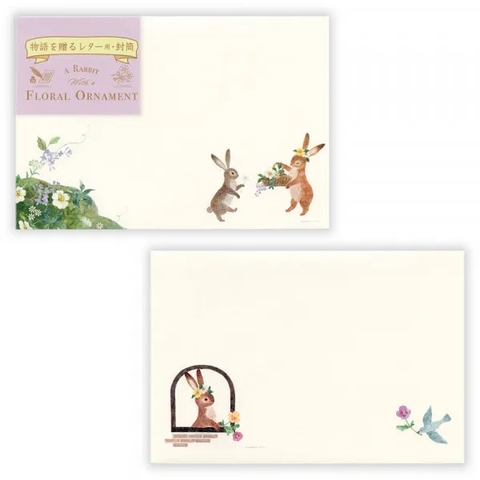 Letter set RESSA Panda Book - 4 tờ thư và 2 phong bì - hãng NB Nhật Bản