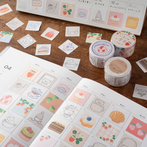 [Chiết 20 miếng] Các mẫu Note cuộn mini Icon Size (Sticky Rolls) | Chính hãng Tegamisha Nhật Bản