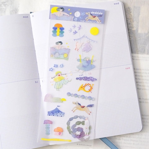 Các mẫu sticker sheet chất PET mờ | hãng Dodolulu