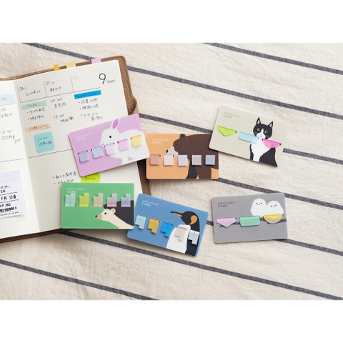 Các mẫu note sách Coco Fusen dạng Card | phiên bản Animal Limited