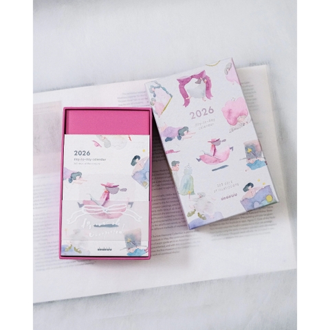 Chiết 1 tháng lịch để bàn 365 ngày năm 2026 Dodolulu with Illustrations & Daily Prompt | Nhập chính hãng