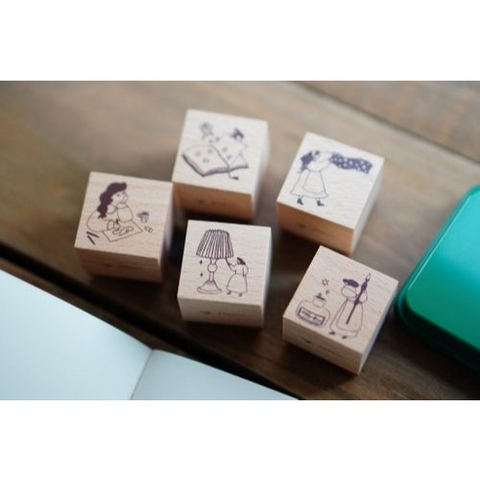 Các mẫu con dấu gỗ Series On the Desk | Nhập chính hãng Ivy Snow