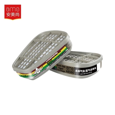 Phin lọc A8560 (khí hỗn hợp Formaldehyde, VOC, bụi gỗ công nghiệp chuẩn CE2834 Model A8560 AMS)