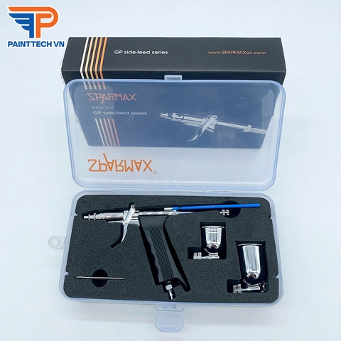Bút phun sơn Lỗ phun: 0.35 mm  Cò súng: Hoạt động kép  Cốc đựng sơn: 7ml - 15 ml  Xuất xứ: Taiwan