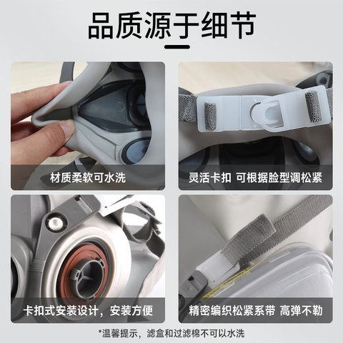 安美尚 A620 TPU双罐防护半面具（1个/袋，80袋/箱）