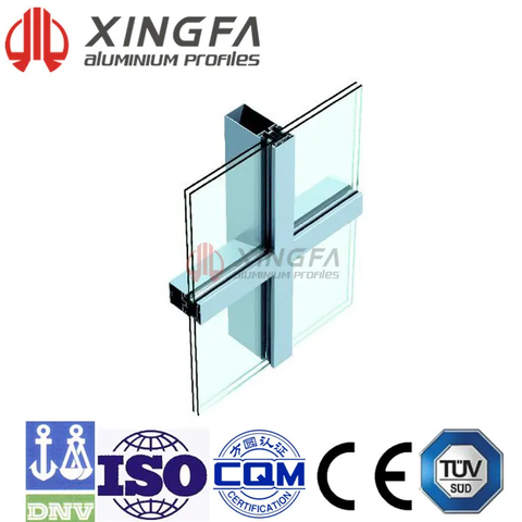 Xingfa Fully-exposed-frame Aluminium Curtain Wall